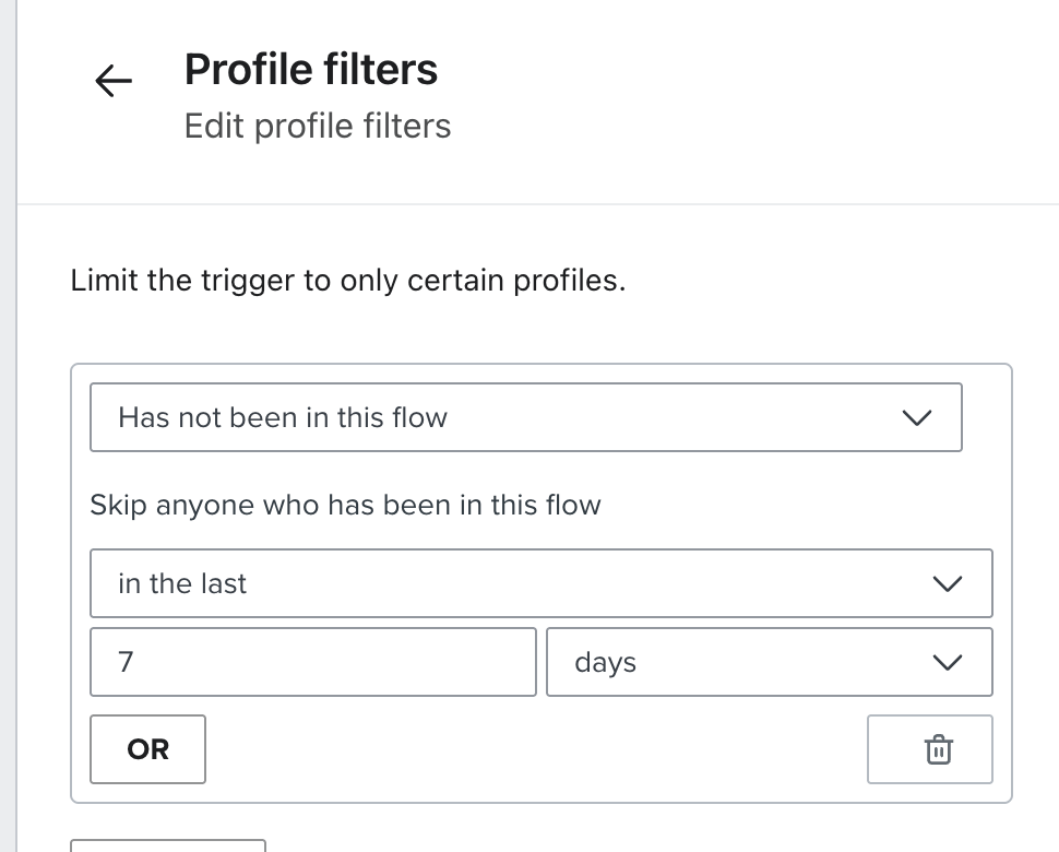 Example profile filter